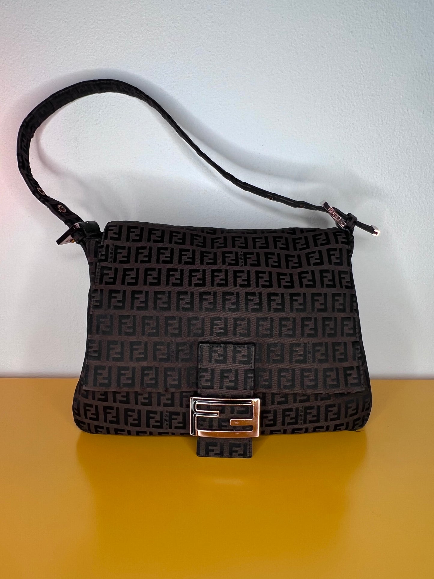 Fendi Mamma Baguette Dark Brown