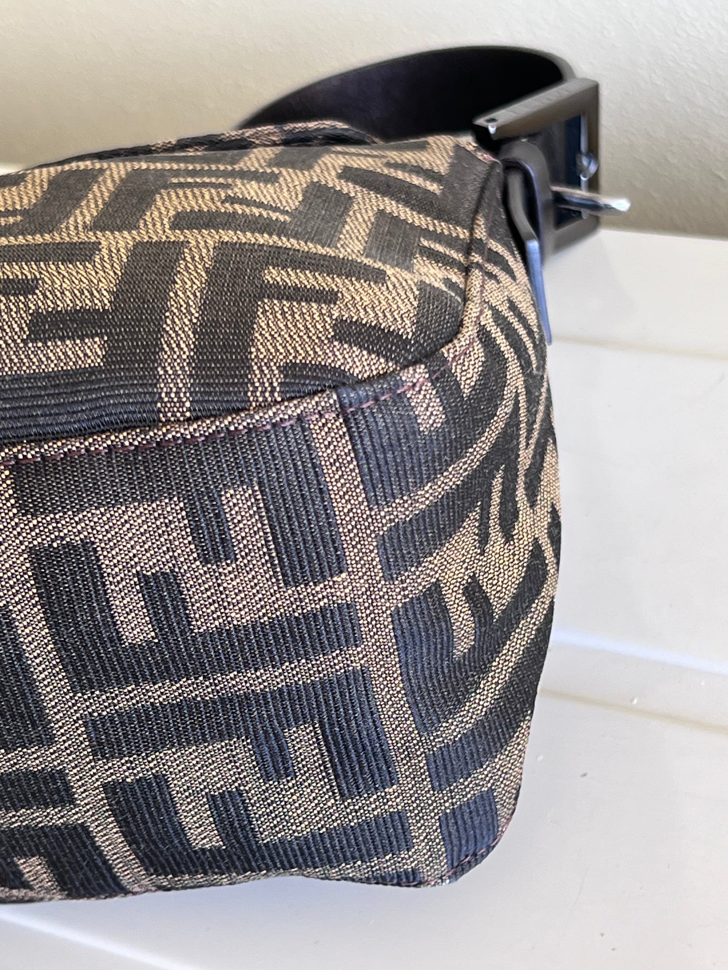 Fendi baguette Double Flap Zucca