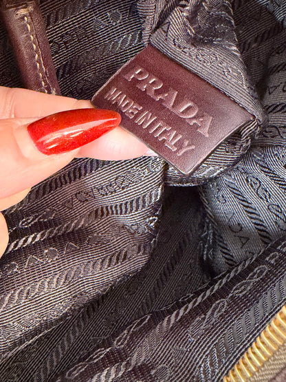 Prada bauletto logo Jaquard