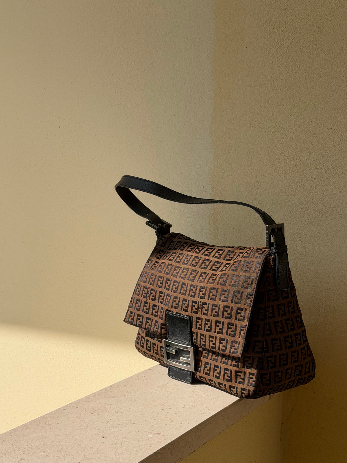 Fendi Mamma Baguette Zucchino Marrone
