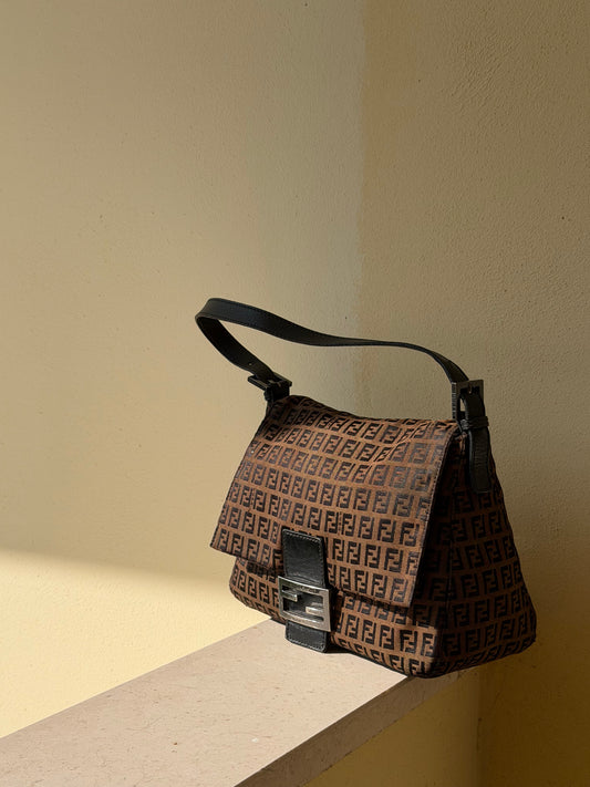 Fendi Mamma Baguette Zucchino Marrone