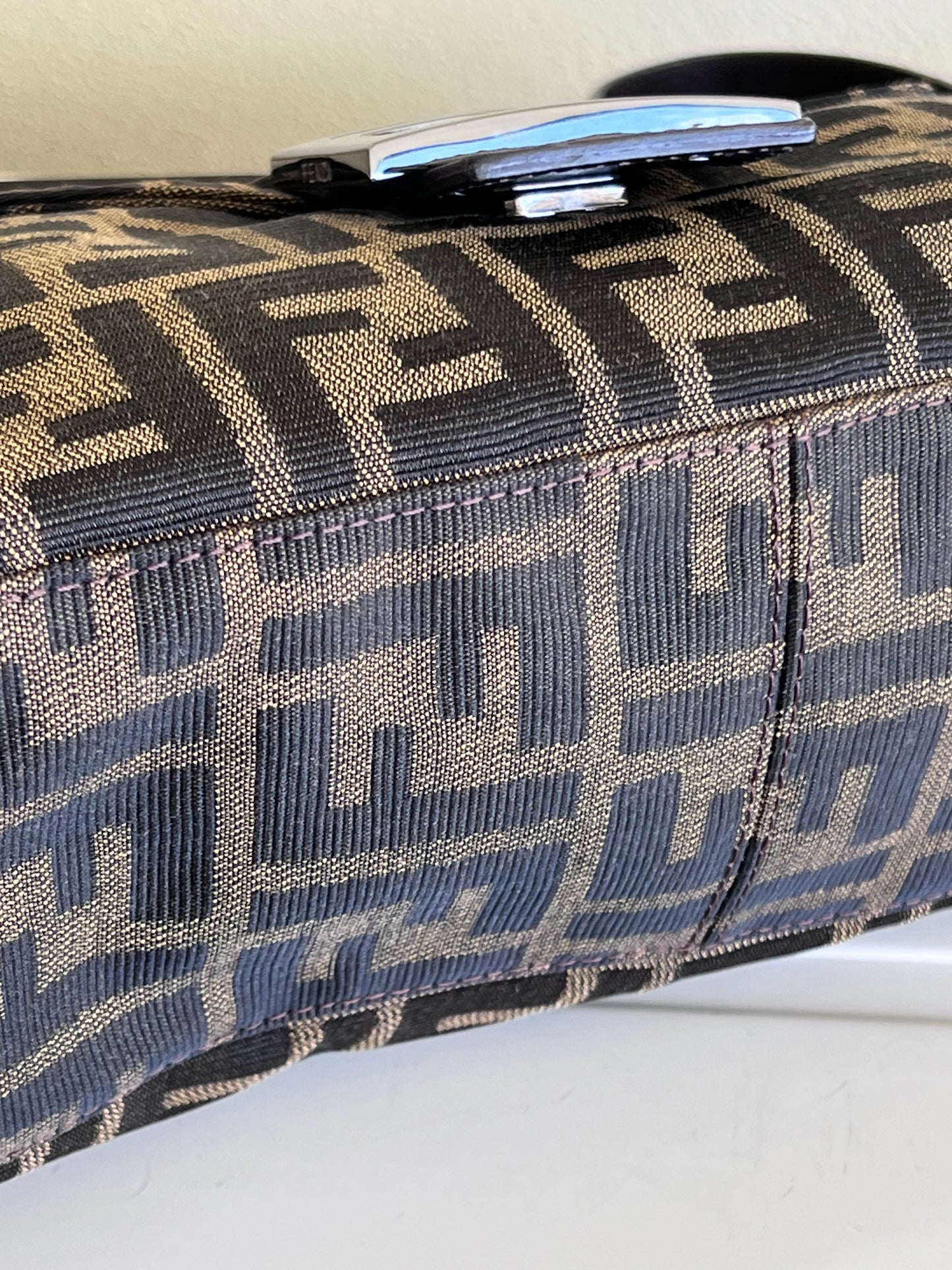 Fendi baguette Double Flap Zucca