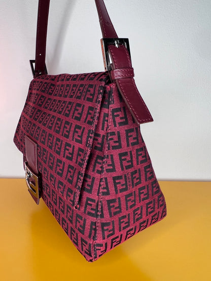 Fendi Mamma Baguette Bordeaux