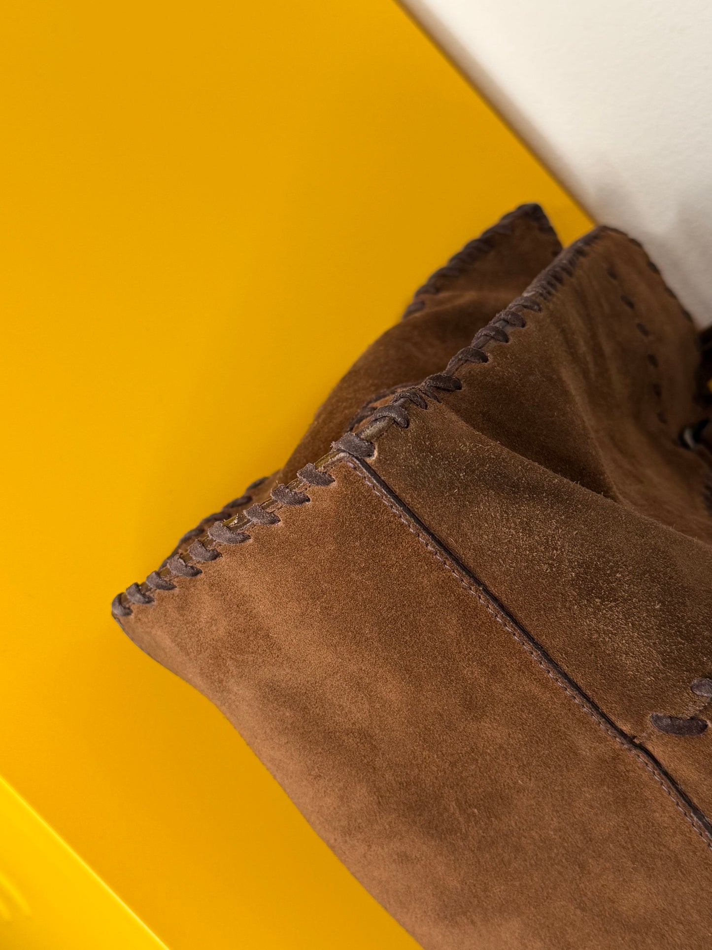Prada tote suede