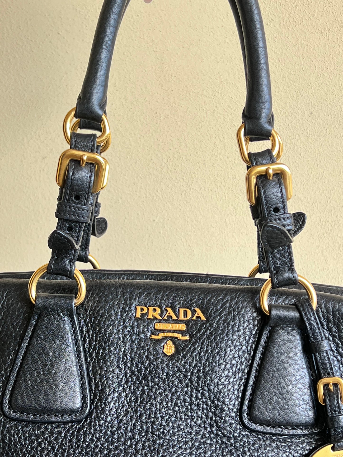 Prada Bowling bag gold hardware