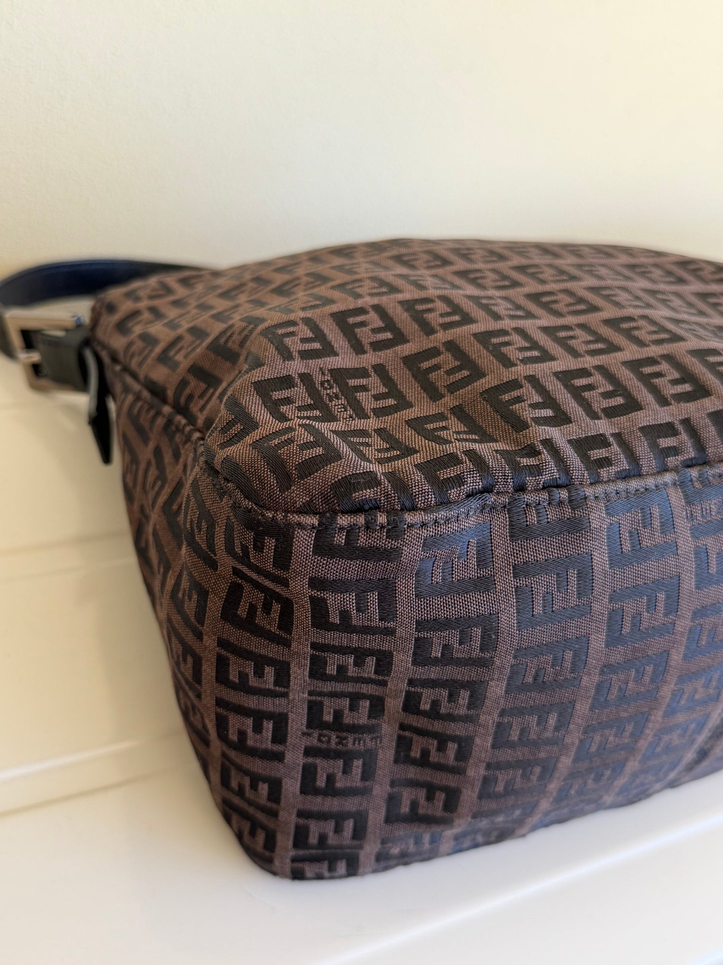 Fendi Double flap dark brown