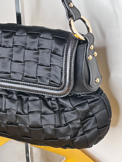 Fendi Chef raso/pelle nera
