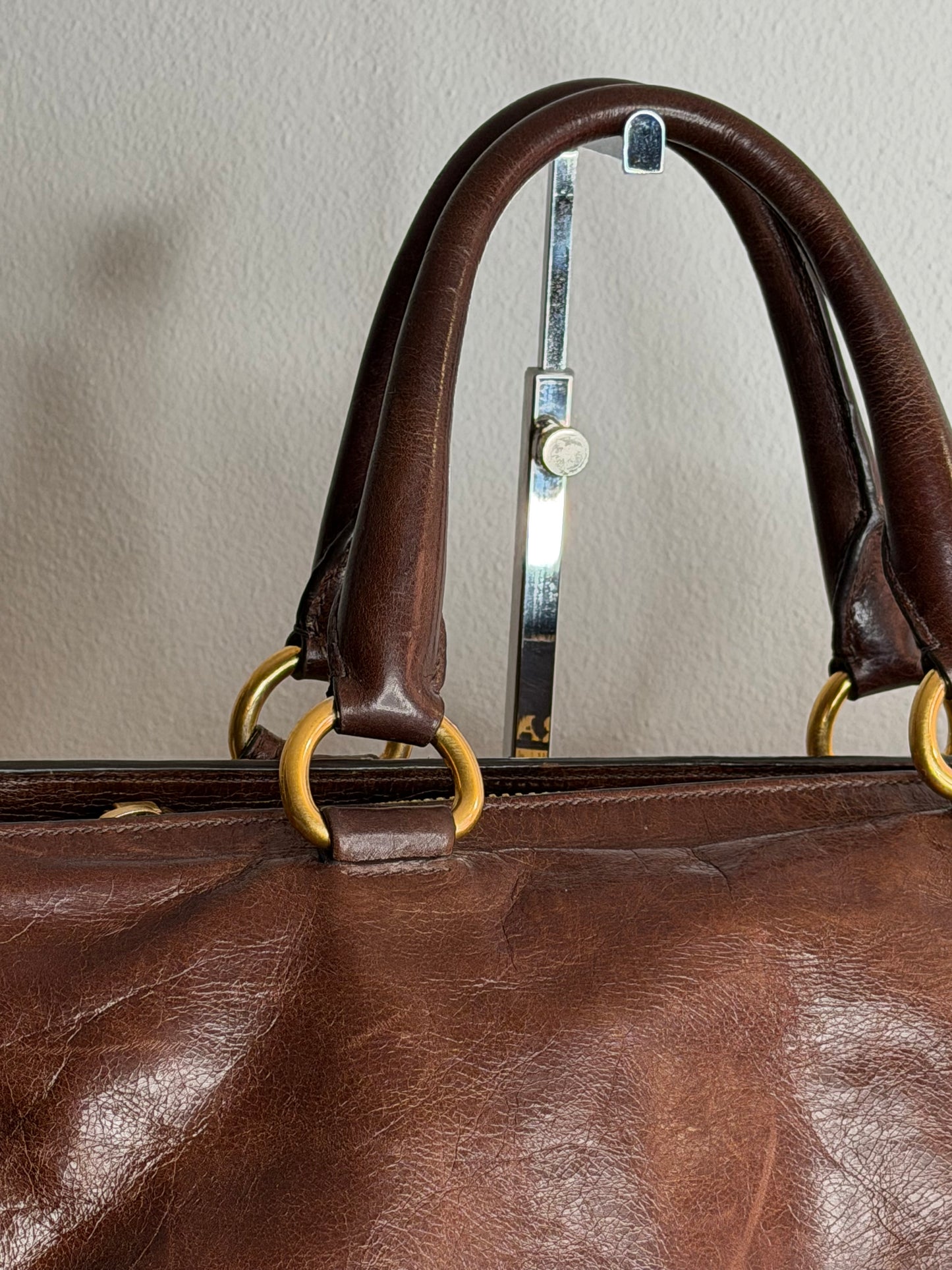 Prada tote medium brown