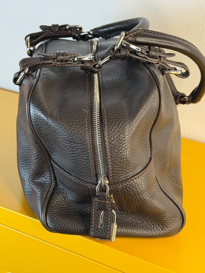 Prada Bauletto logo jaquard