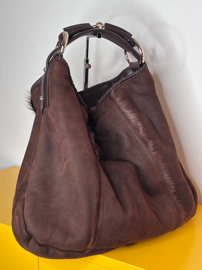 Gucci Horsebit shearling