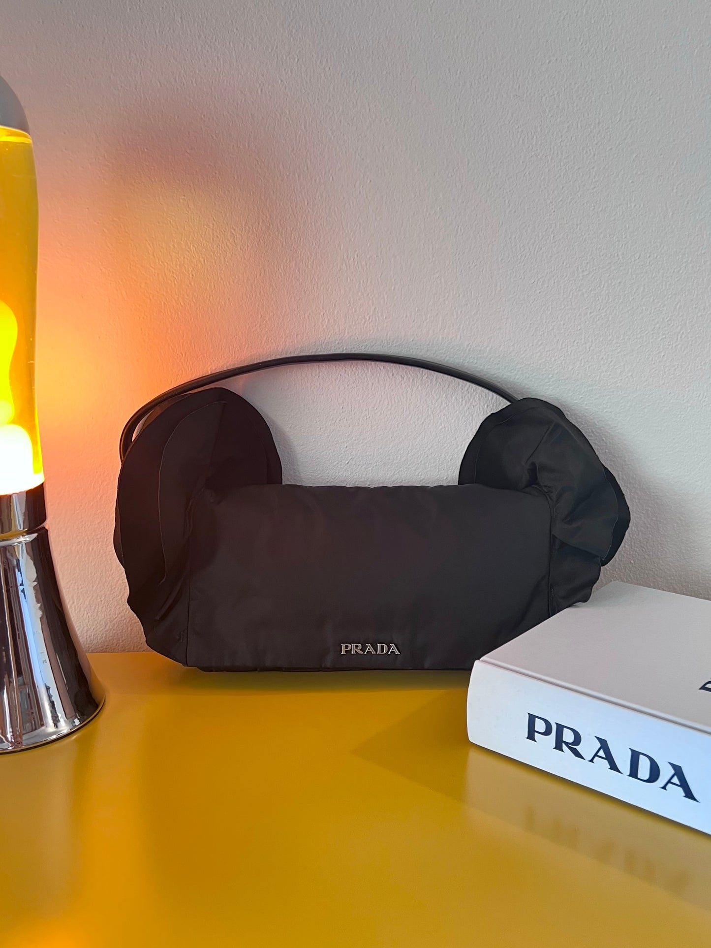 Borsa Prada tessuto volant