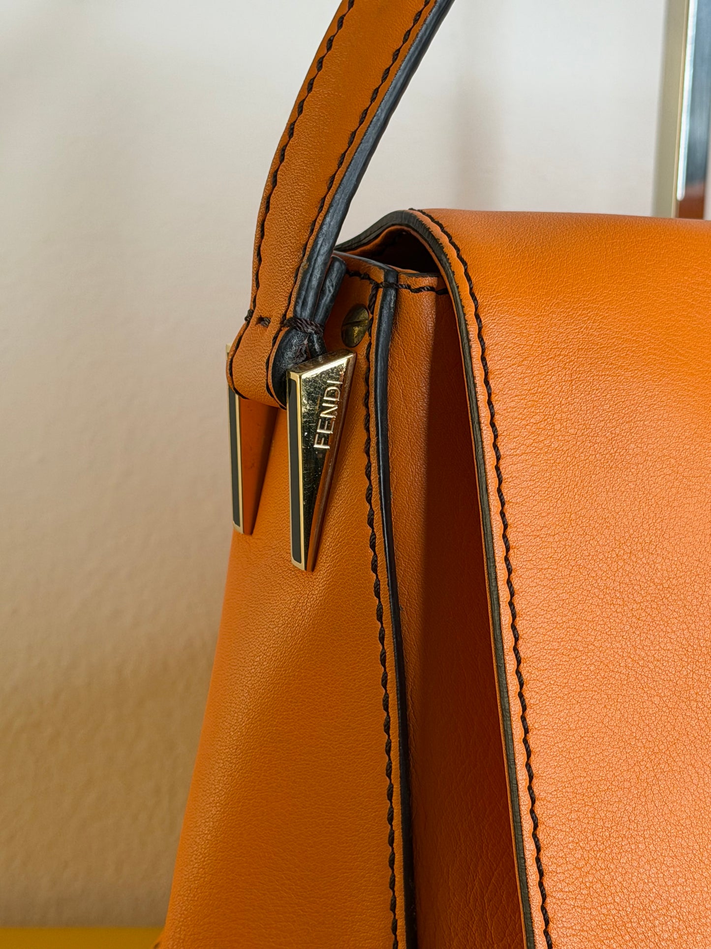 Fendi Mamma Baguette Arancione