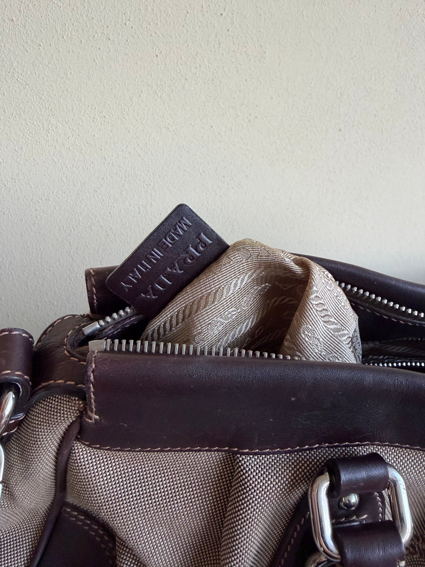 Prada Mini Tote Tessuto Corda