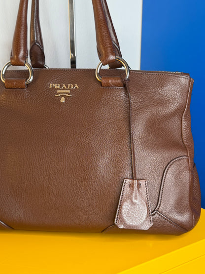 Prada tote chocolate