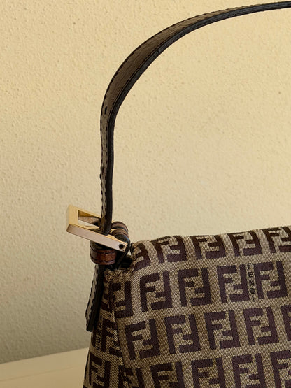 Fendi baguette double flap zucchino