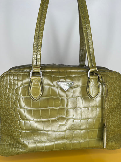 Bauletto Prada Verde