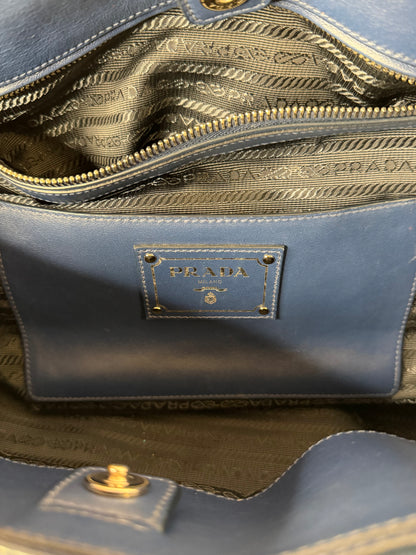 Prada soft calf blu