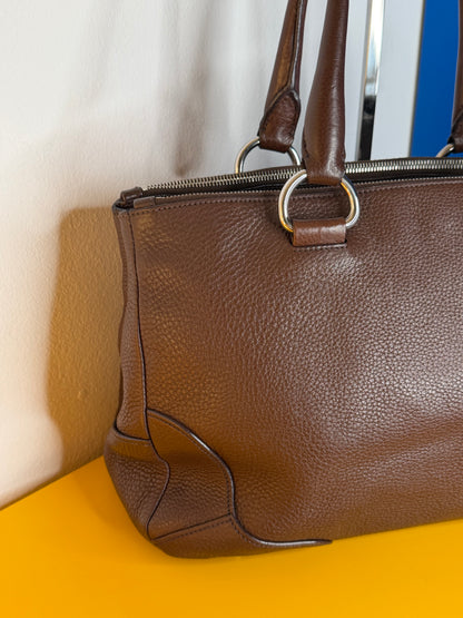 Prada tote chocolate