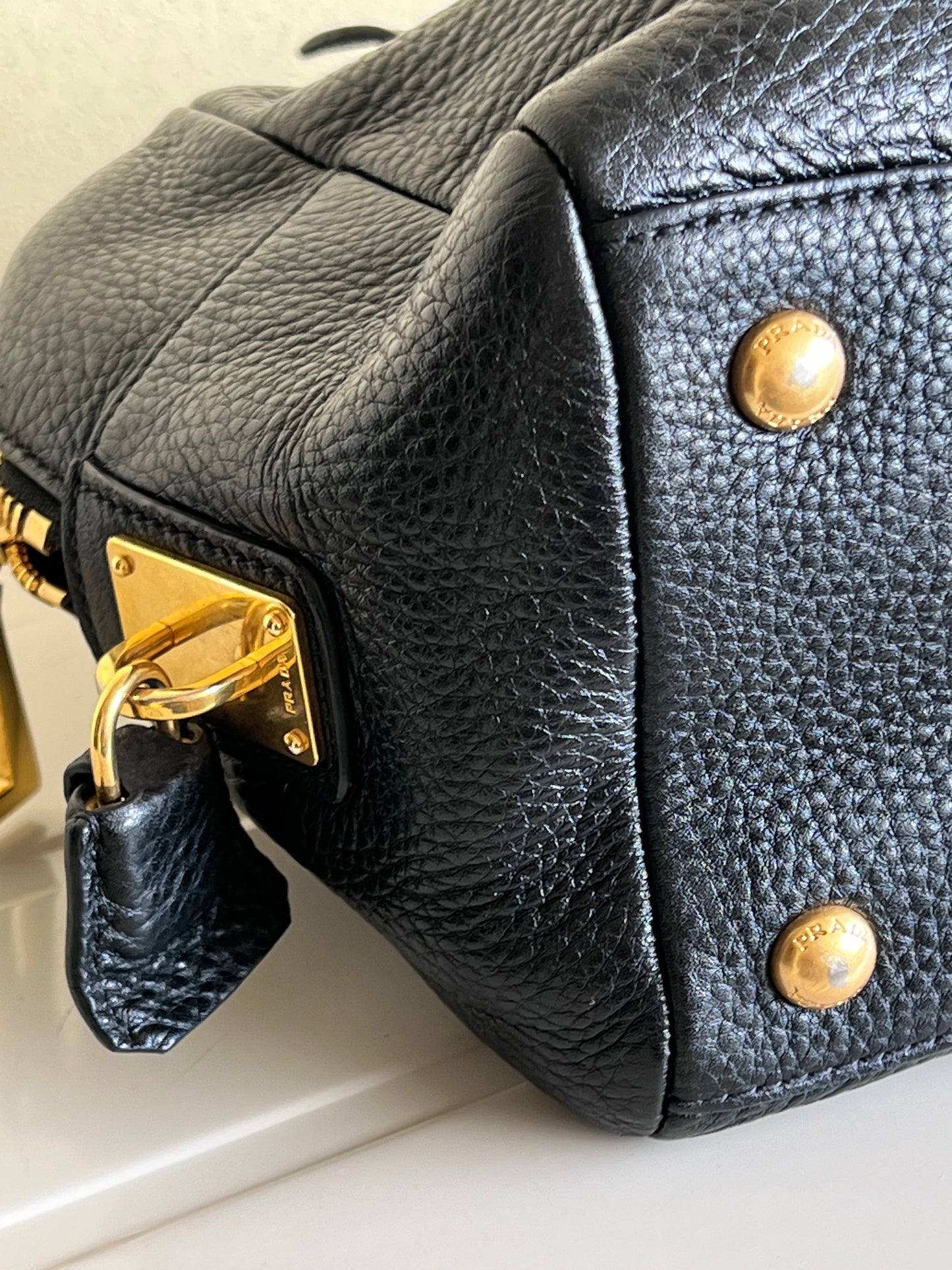 Prada Bowling bag gold hardware