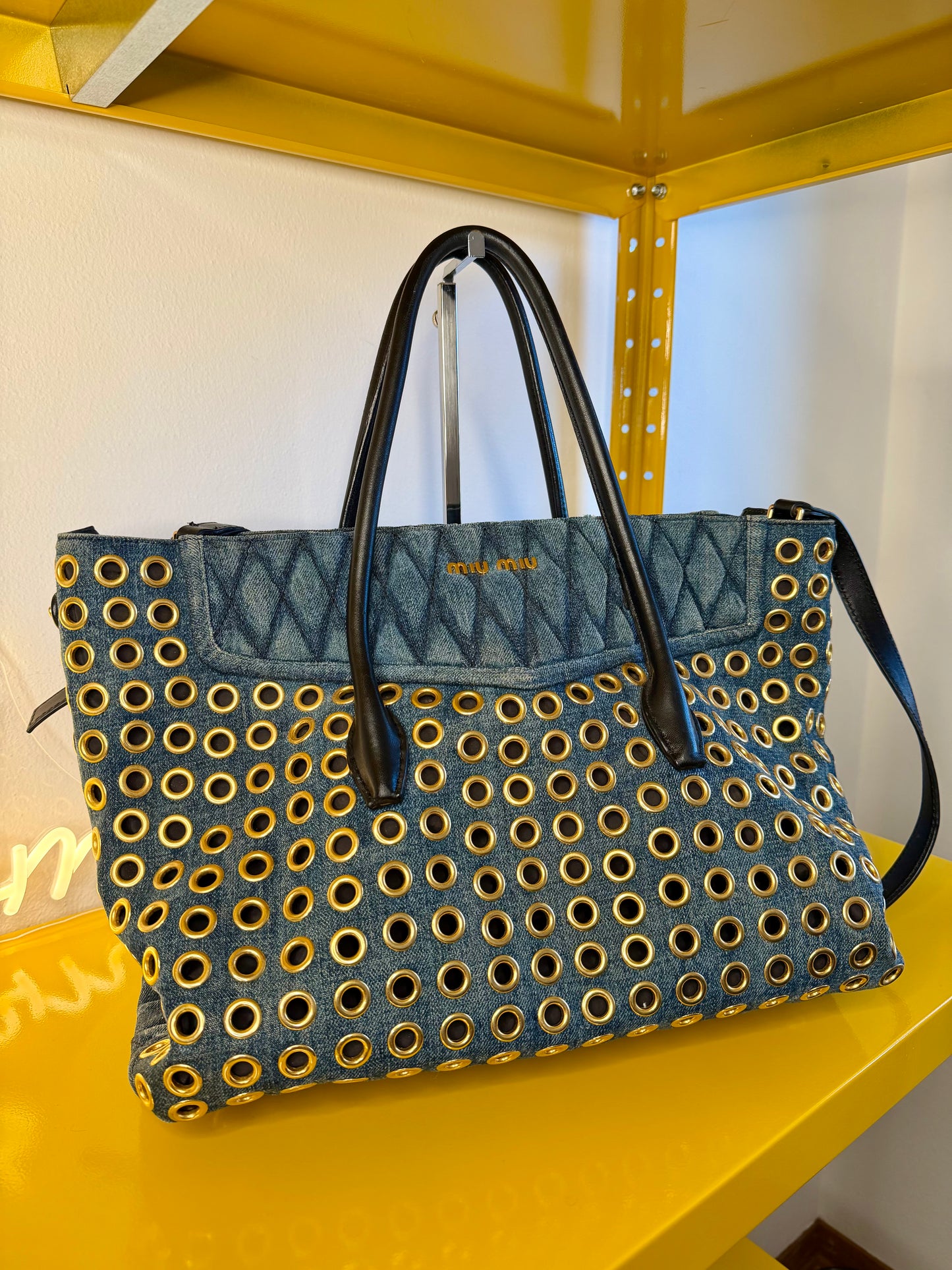 Miu Miu biker tote