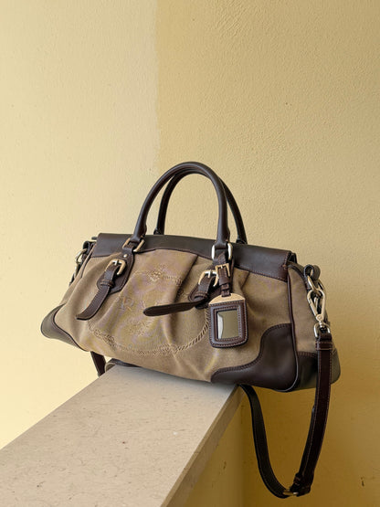 Prada Mini Tote Tessuto Corda