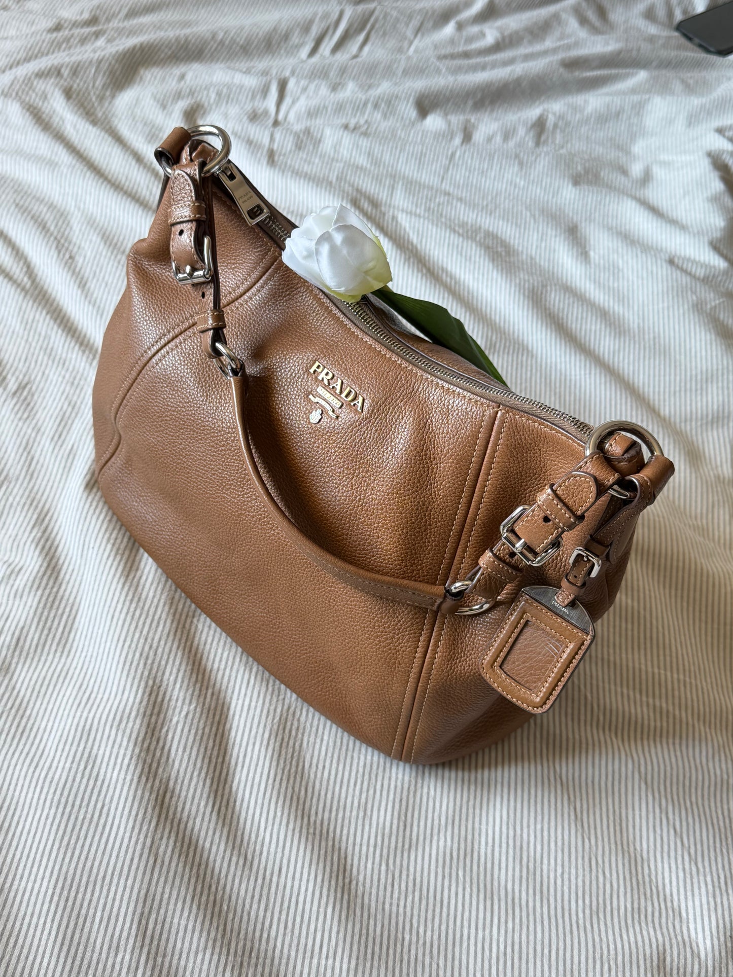 Prada Hobo Nocciola