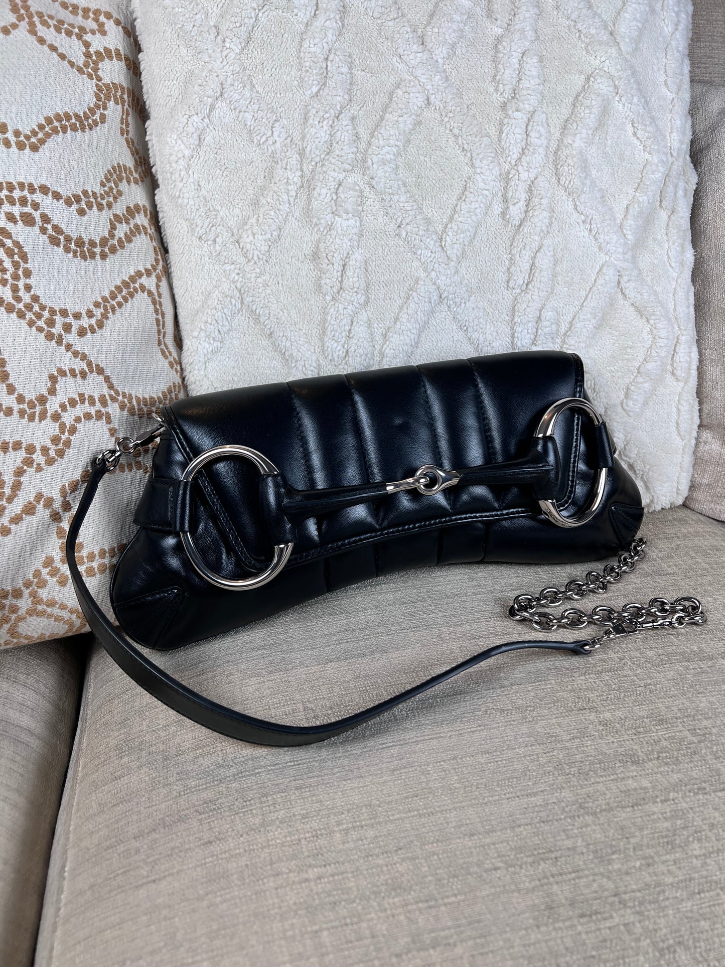 Gucci Horsebit chain in pelle