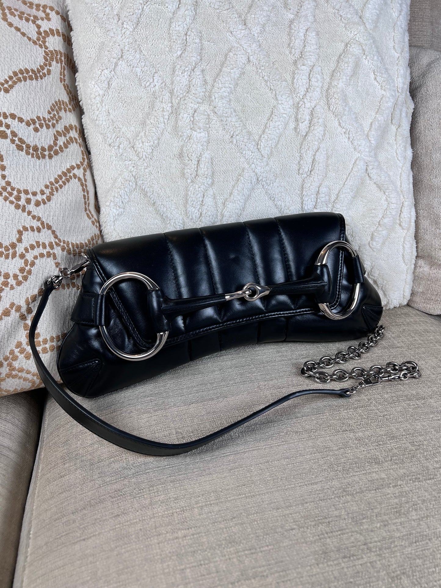 Gucci Horsebit chain in pelle