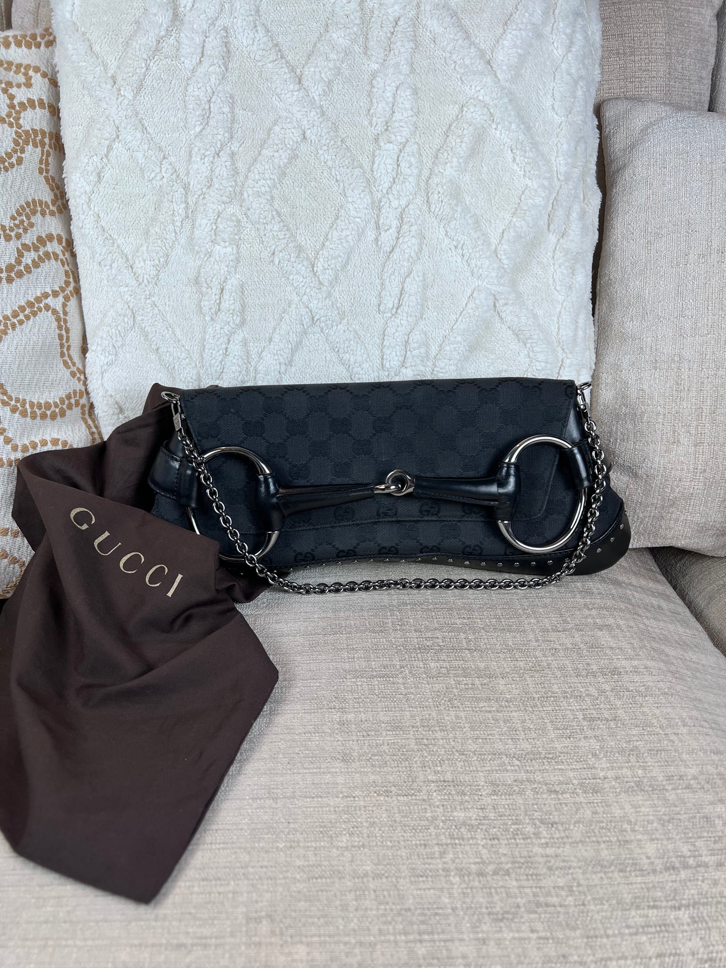 Gucci Horsebit chain with rivets