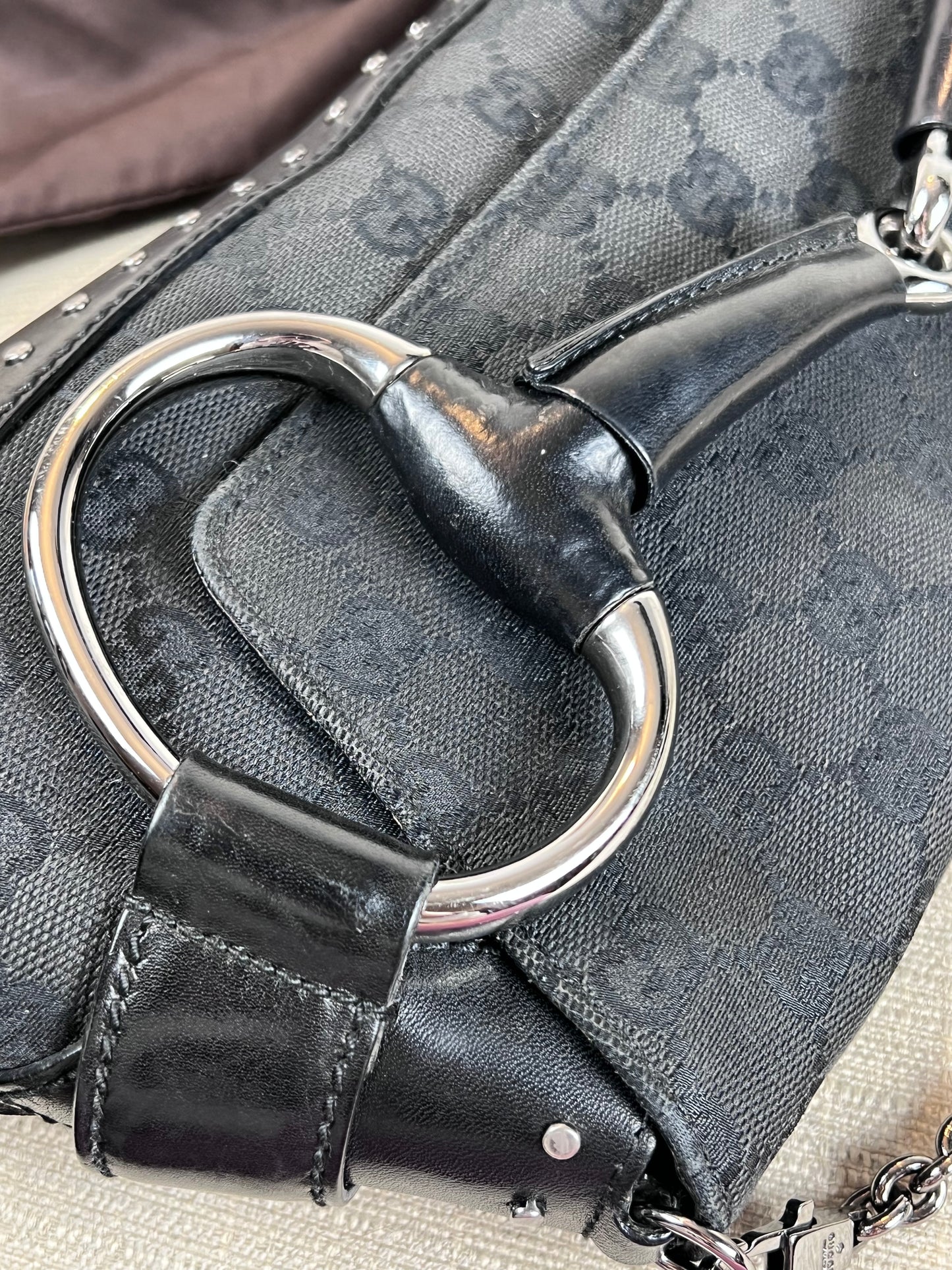 Gucci Horsebit chain with rivets