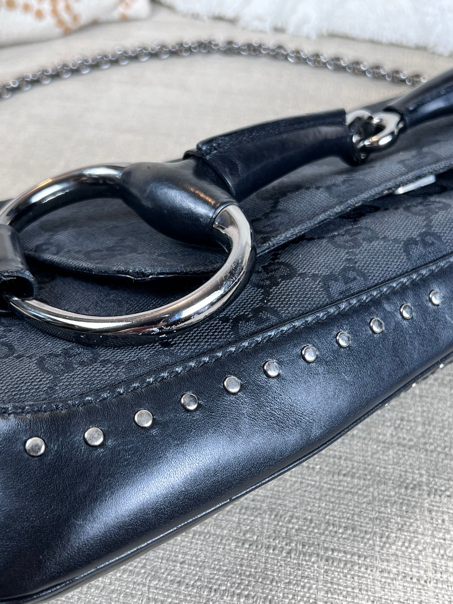 Gucci Horsebit chain with rivets