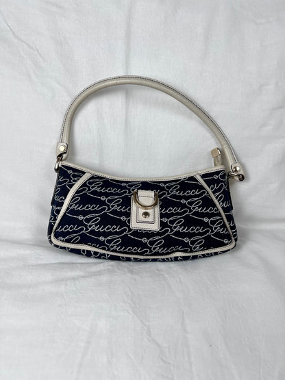 Gucci abbey denim baguette