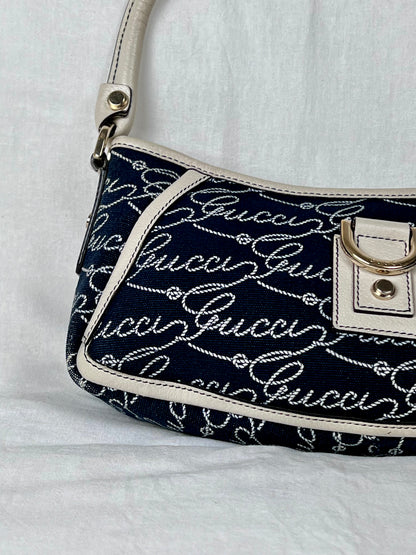 Gucci abbey denim baguette