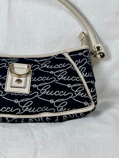 Gucci abbey denim baguette