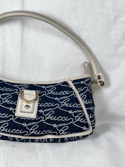 Gucci abbey denim baguette