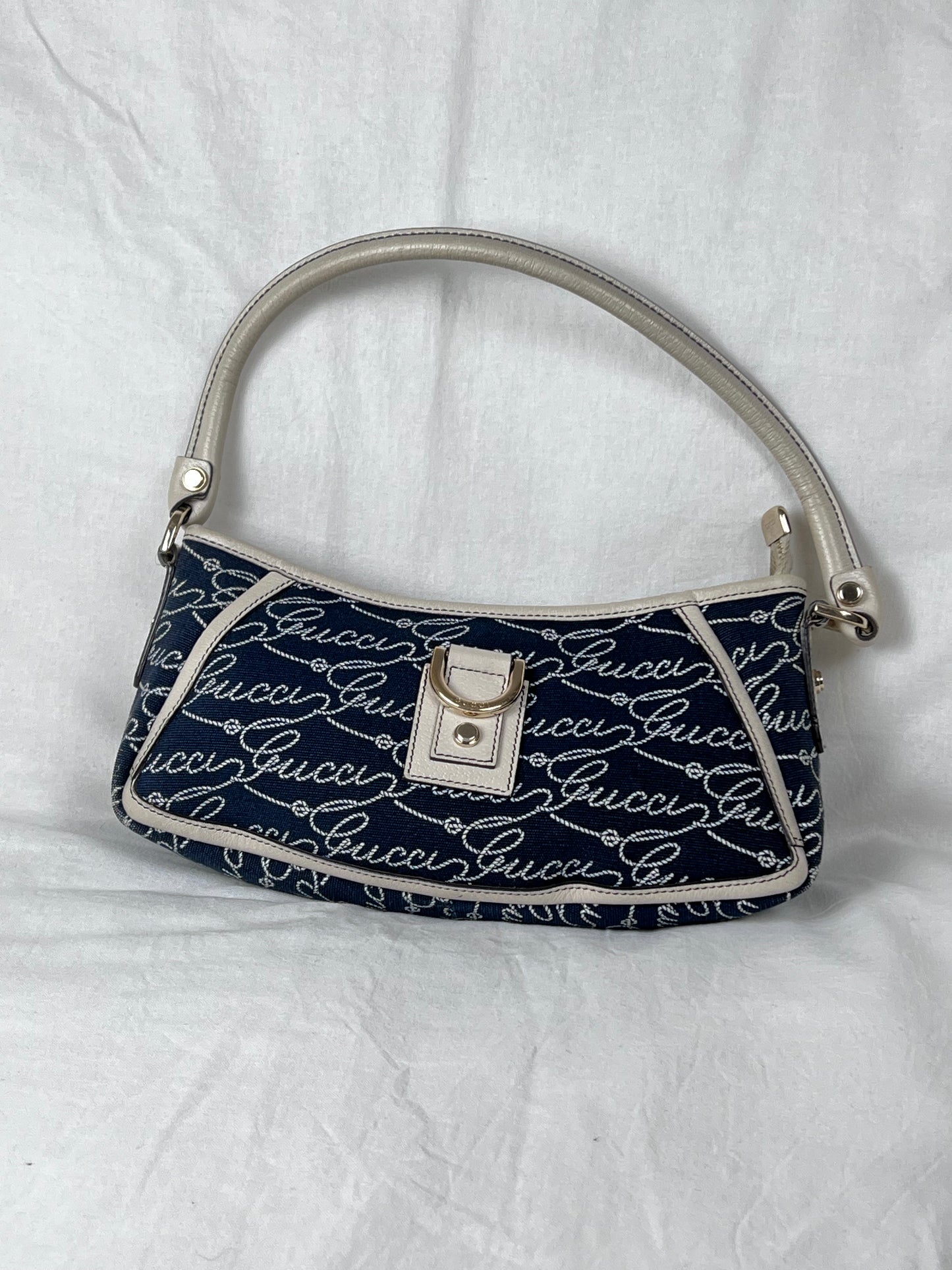 Gucci abbey denim baguette