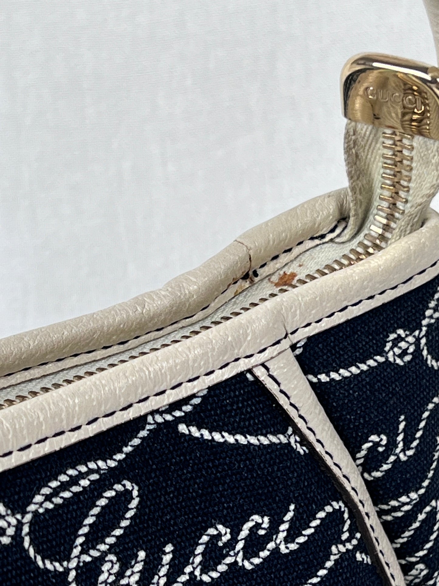 Gucci abbey denim baguette