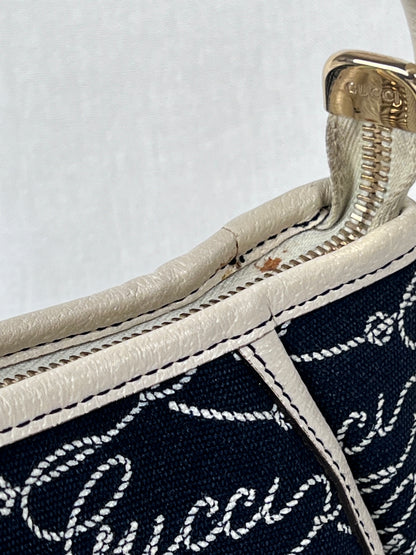 Gucci abbey denim baguette