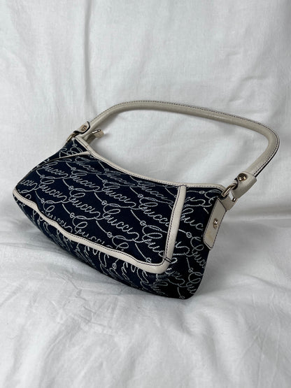 Gucci abbey denim baguette