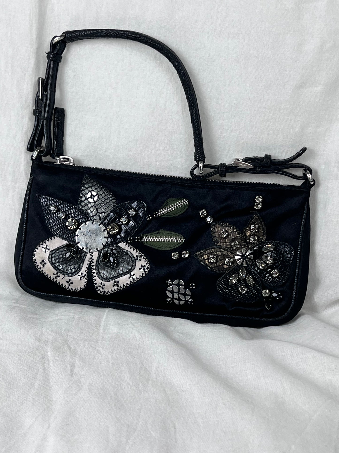 Prada Satin/Strass pochette