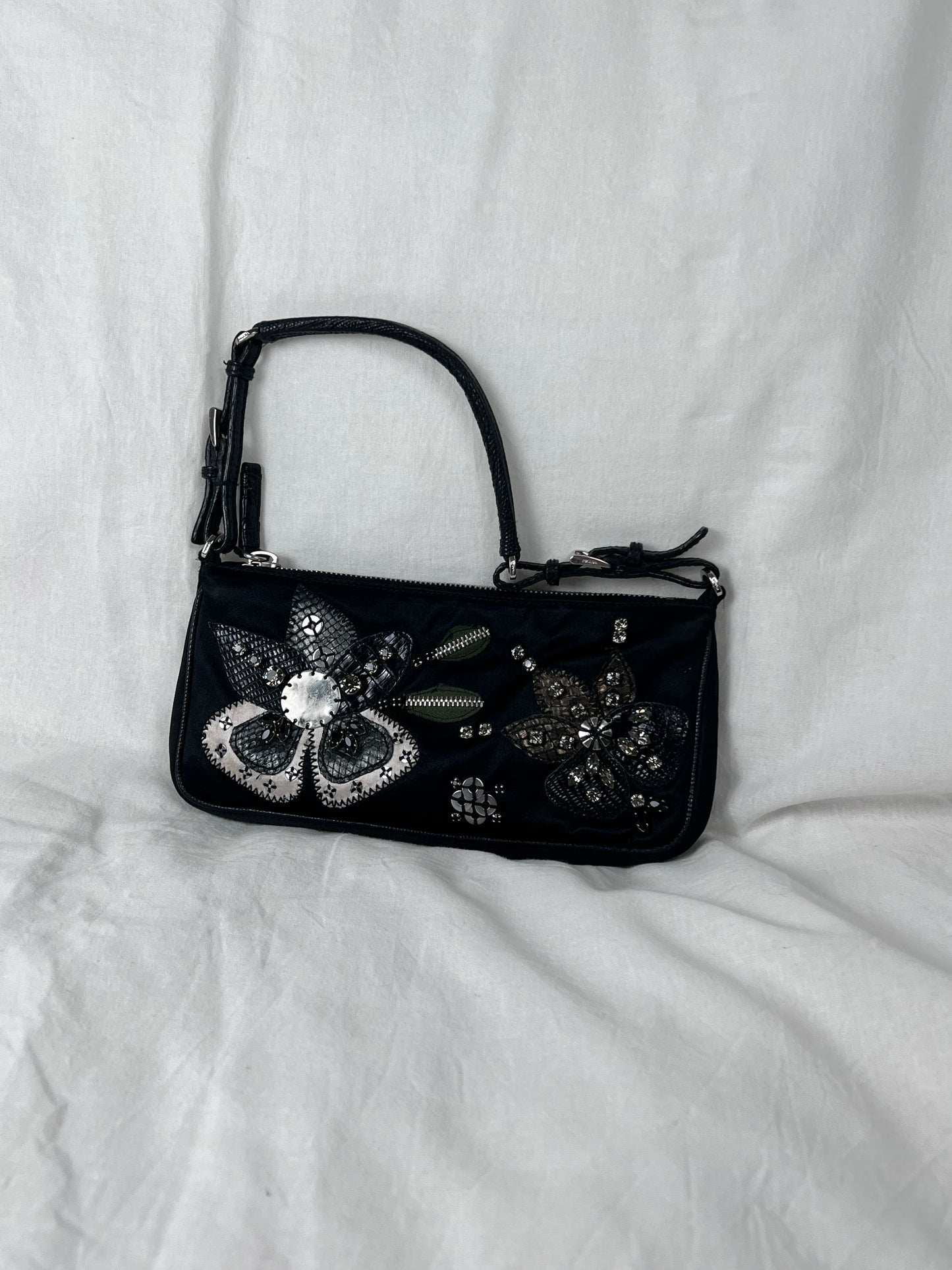 Prada Satin/Strass pochette