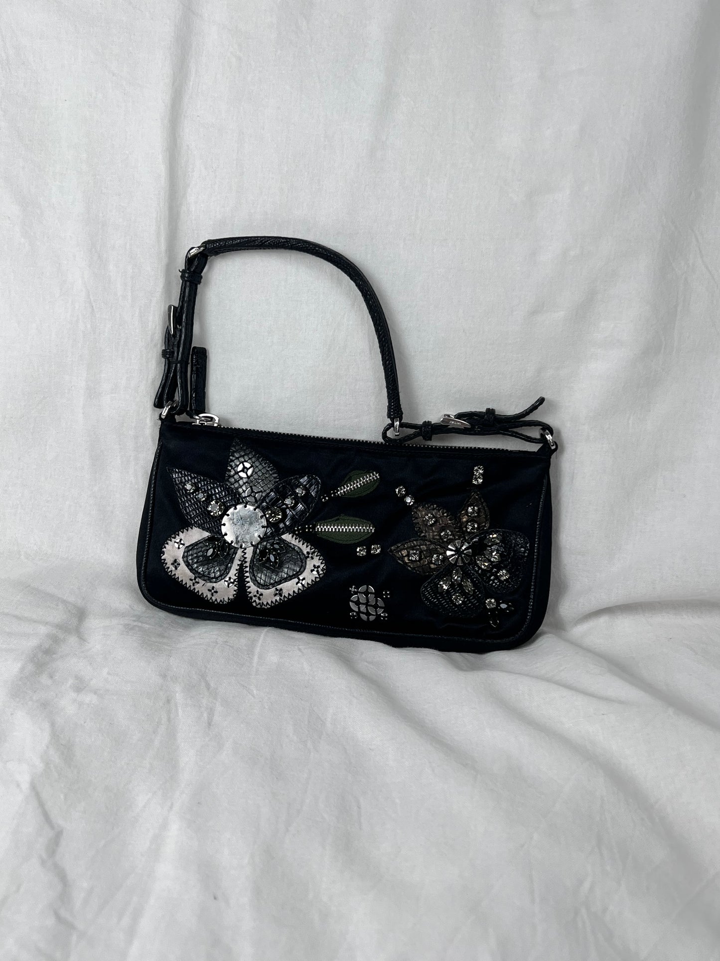 Prada Satin/Strass pochette