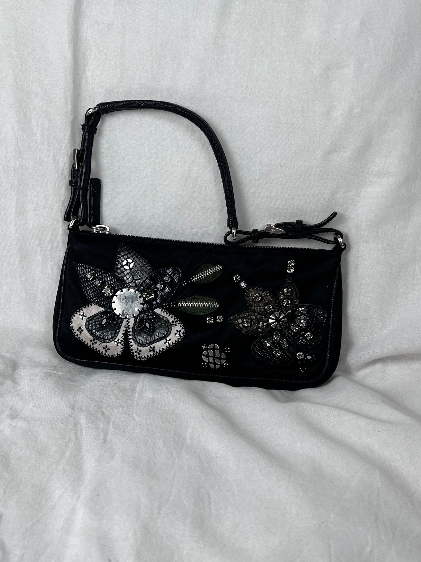 Prada Satin/Strass pochette