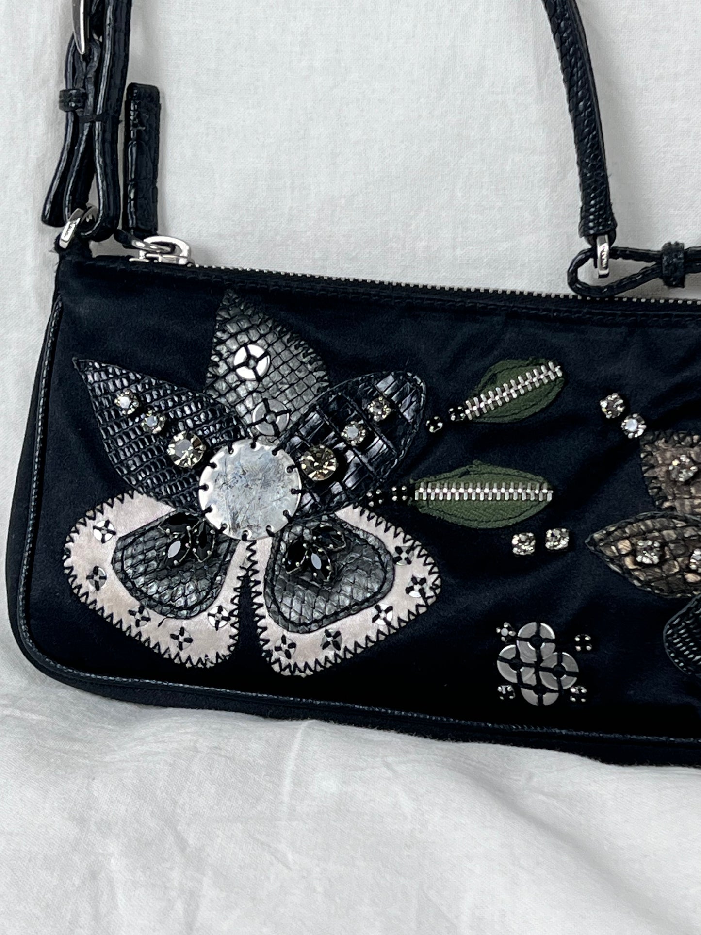 Prada Satin/Strass pochette