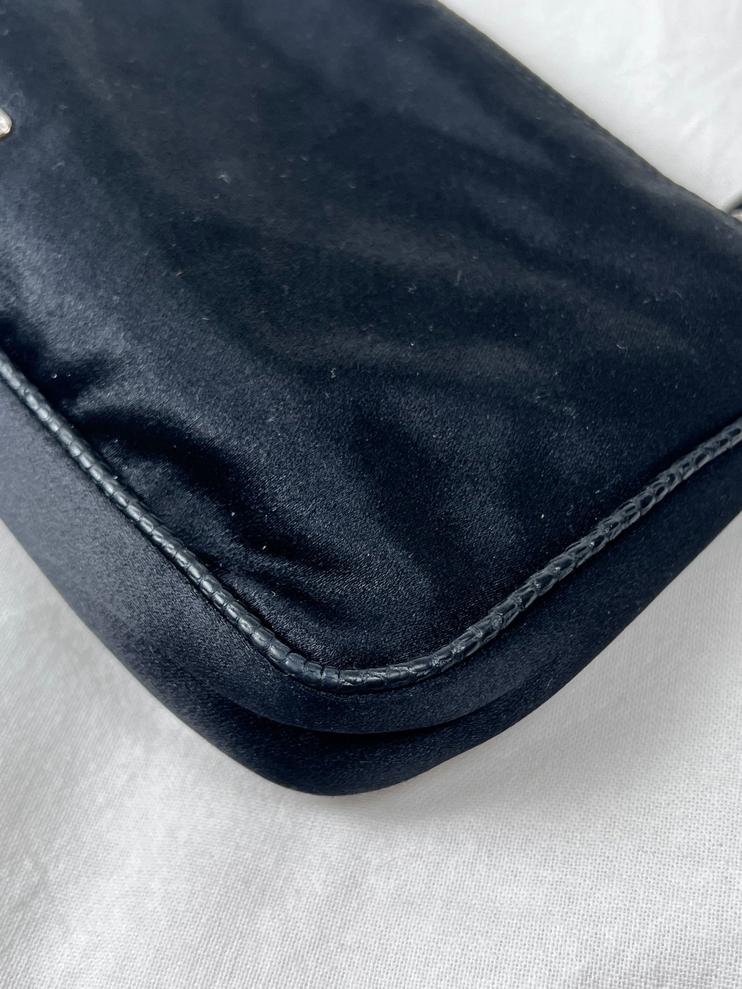 Prada Satin/Strass pochette