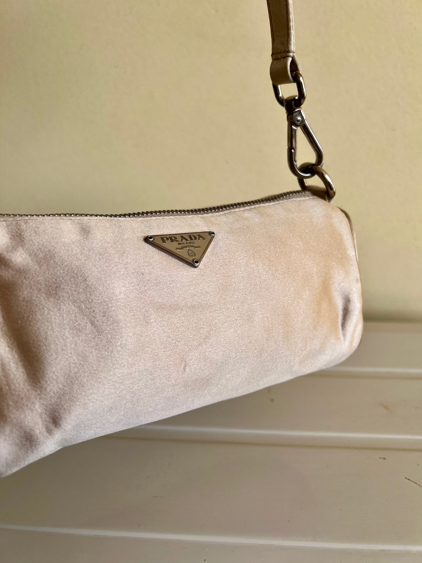Prada satin pochette