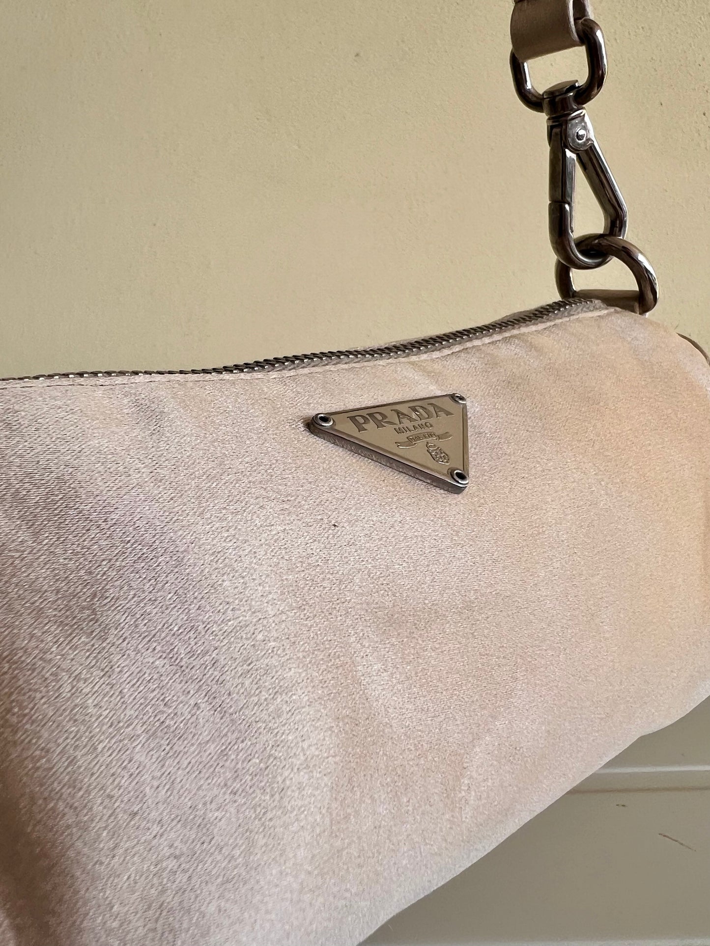 Prada satin pochette