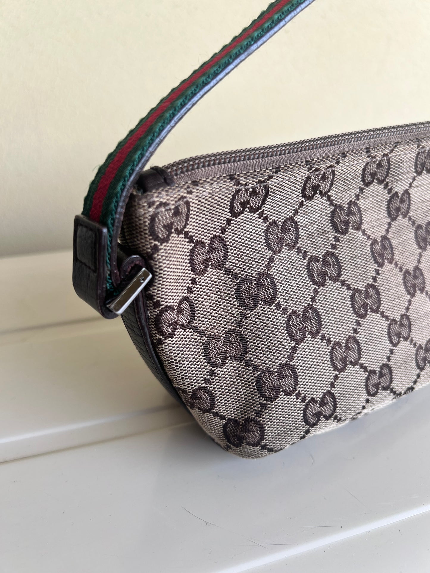 Gucci Boat Bag classic monogram