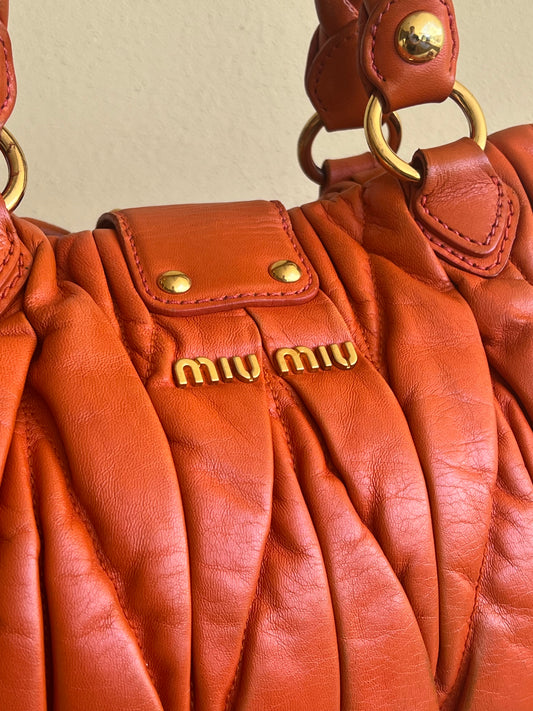 Miu Miu Matelassé Coffer Bag