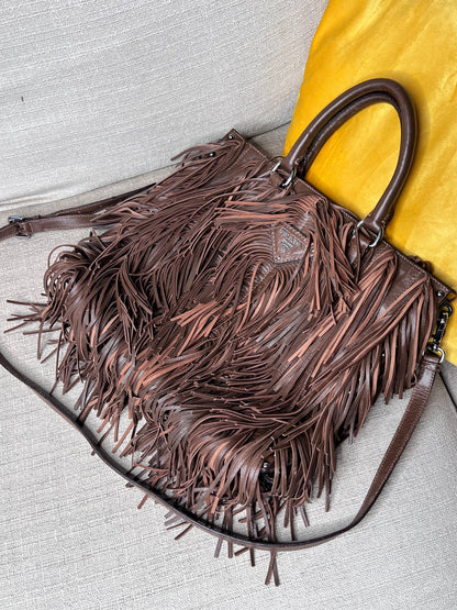 Prada Frange marrone